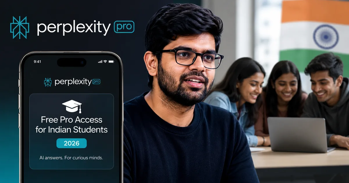 Perplexity AI CEO Aravind Srinivas discussing free pro access for Indian students