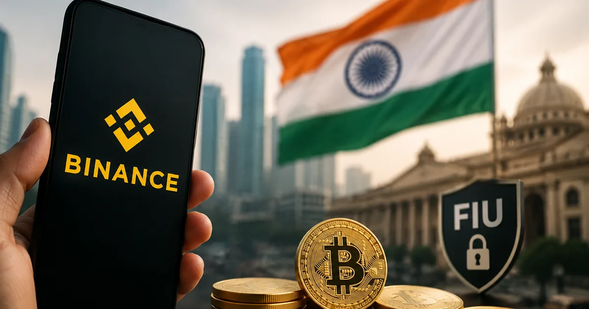 Binance Crypto Exchange India Return 2026 app on a smartphone screen