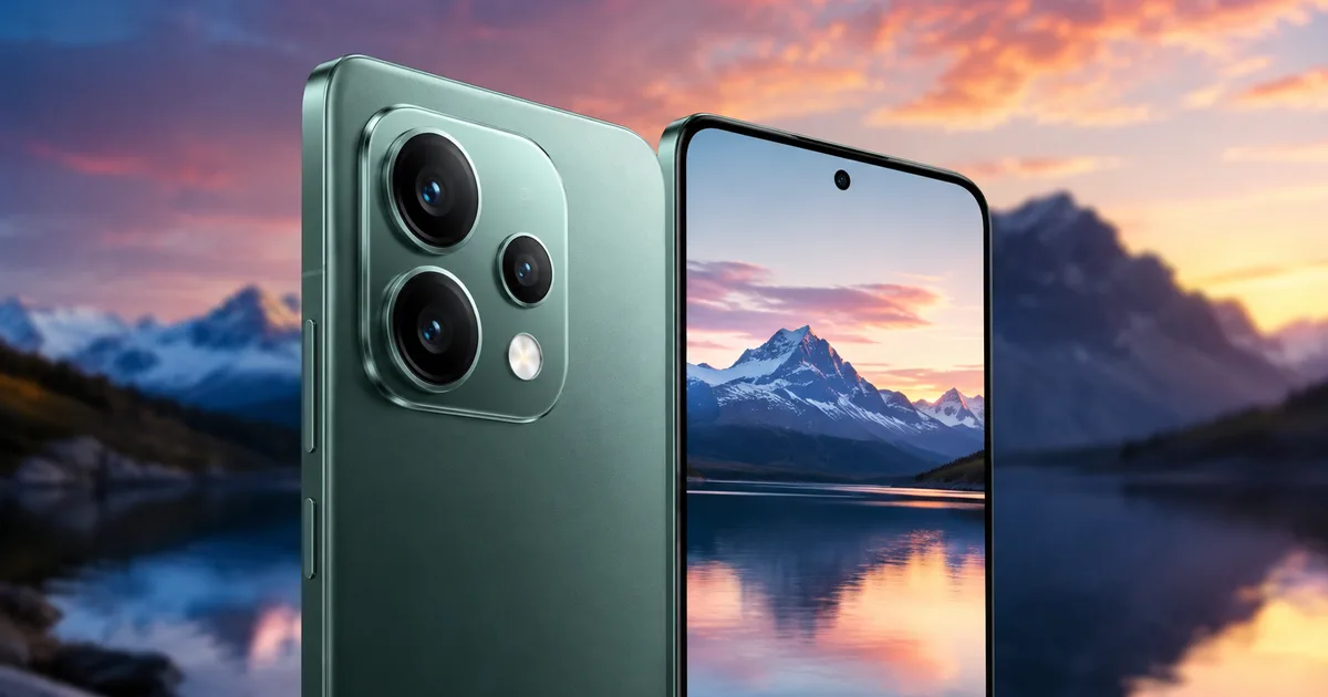 Redmi Note 17 Pro 5G smartphone concept with massive battery