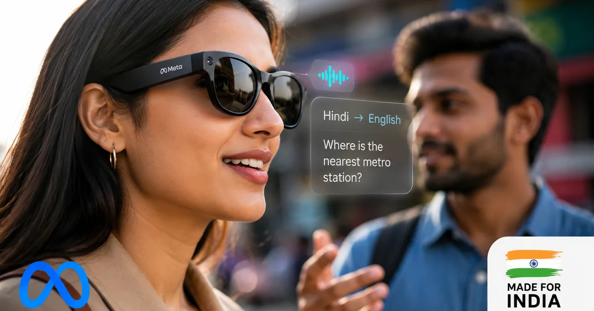A person wearing Meta Smart Glasses 2026 looking at a phone