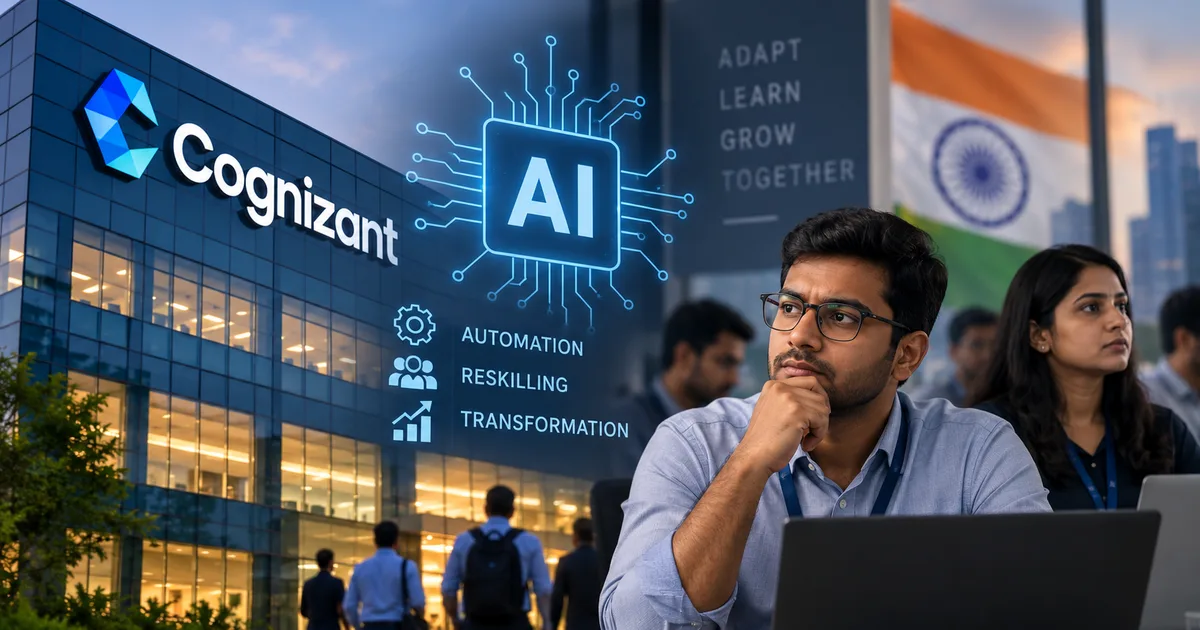 Cognizant AI strategy restructuring impact on Indian IT employees 2026