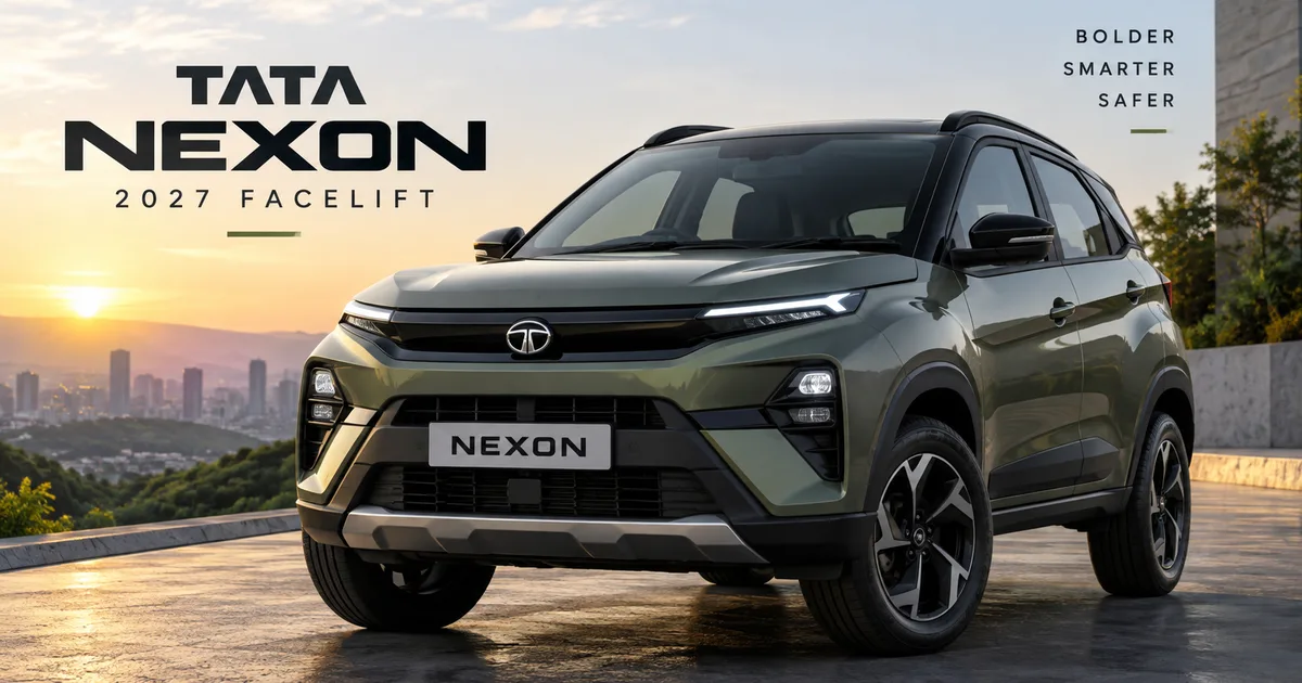 Tata Nexon 2027 facelift India launch spy shots and expected design changes