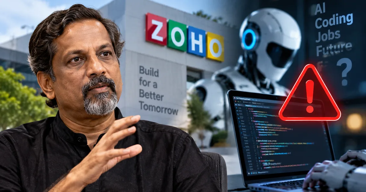Zoho CEO Sridhar Vembu warning on AI coding for Indian developers