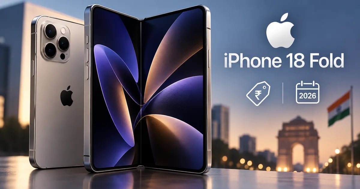 Apple iPhone 18 Fold leaks 2026 design and expected price in India