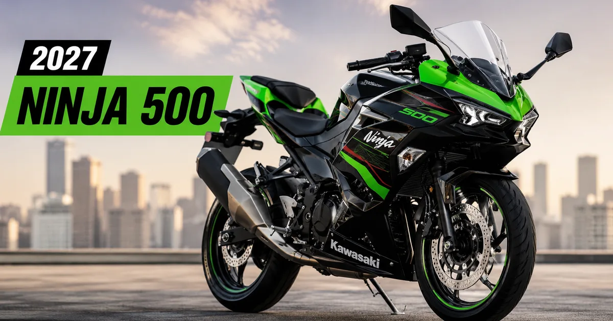 2027 Kawasaki Ninja 500 India Launch in Lime Green