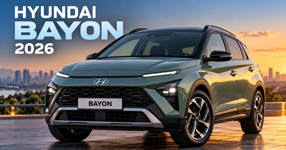 Hyundai Bayon SUV 2026 India launch side profile design with dual tone alloy wheels