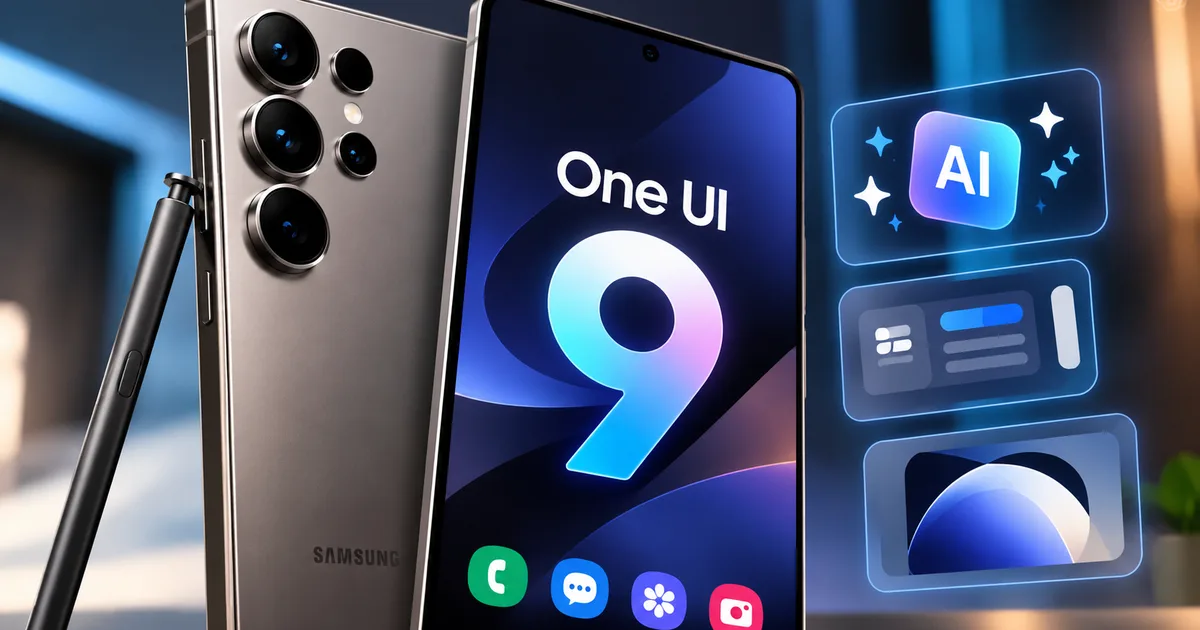Samsung Galaxy S25 Ultra One UI 9.0 Update 2026 features on a smartphone screen