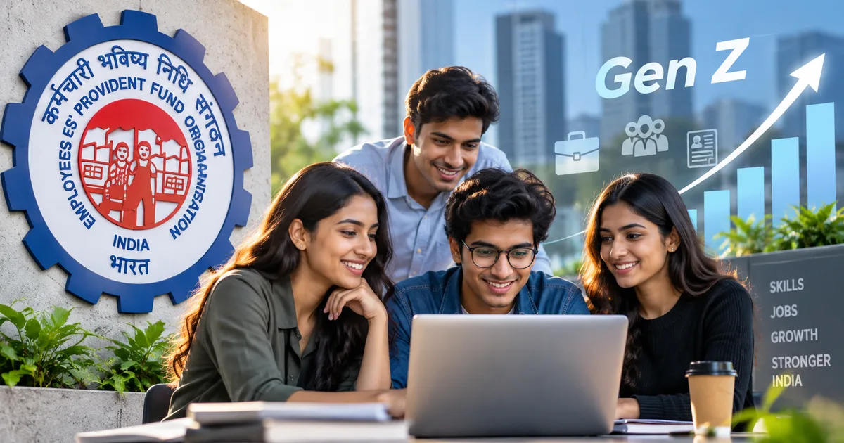 Gen Z workforce entering formal employment with EPFO UAN registrations in 2026