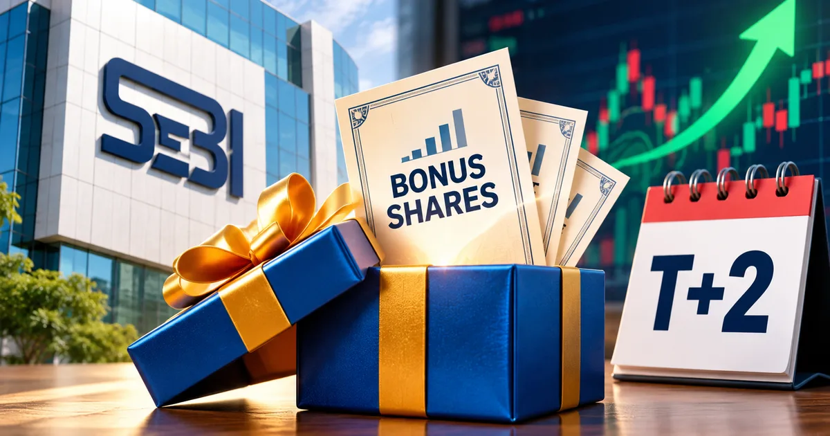 SEBI bonus share T+2 trading rule demat credit process explained