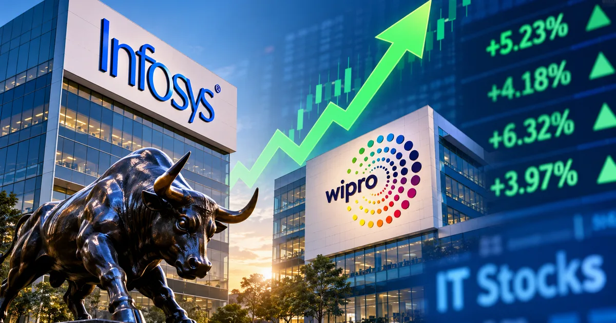 Infosys and Wipro ADR surge september 2026 stock market graph