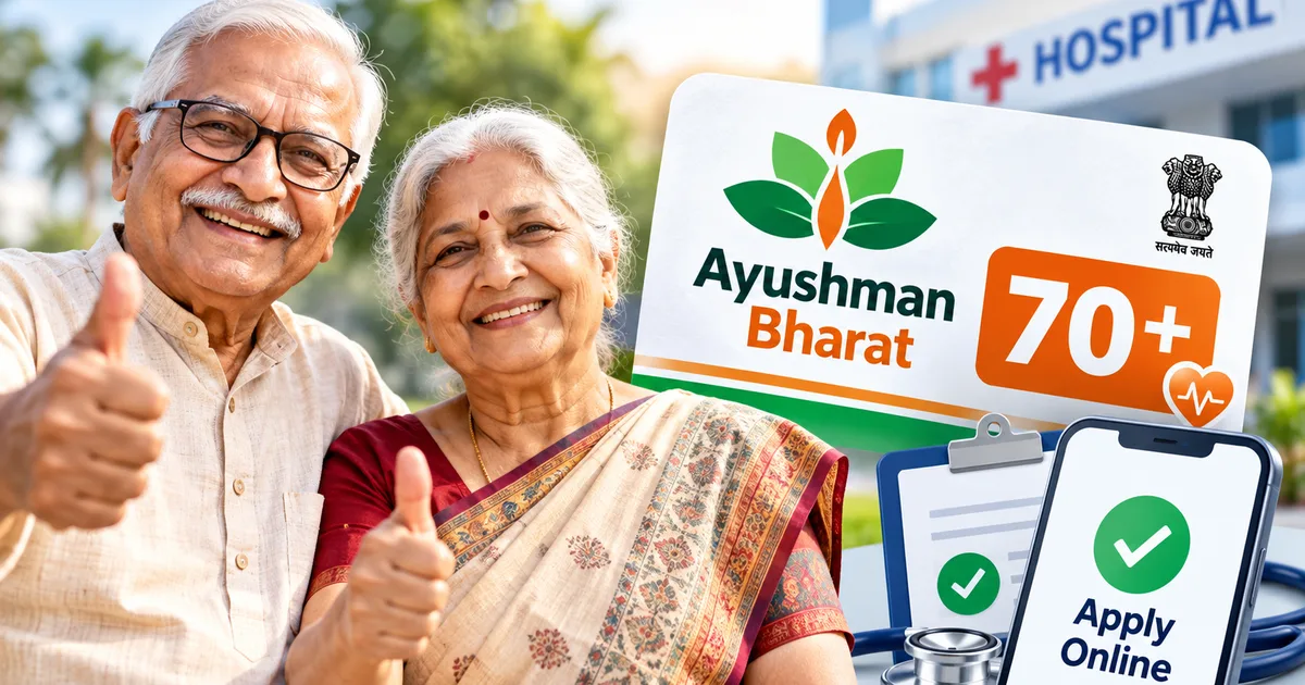 Ayushman Bharat 70+ health cover Vaya Vandana card online application process