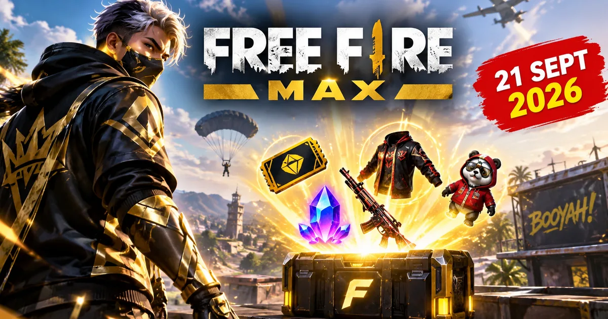 Garena Free Fire MAX redeem codes 21 September 2026