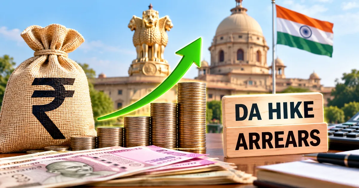 DA Hike 2026 for Central Government Employees calculation on a calculator