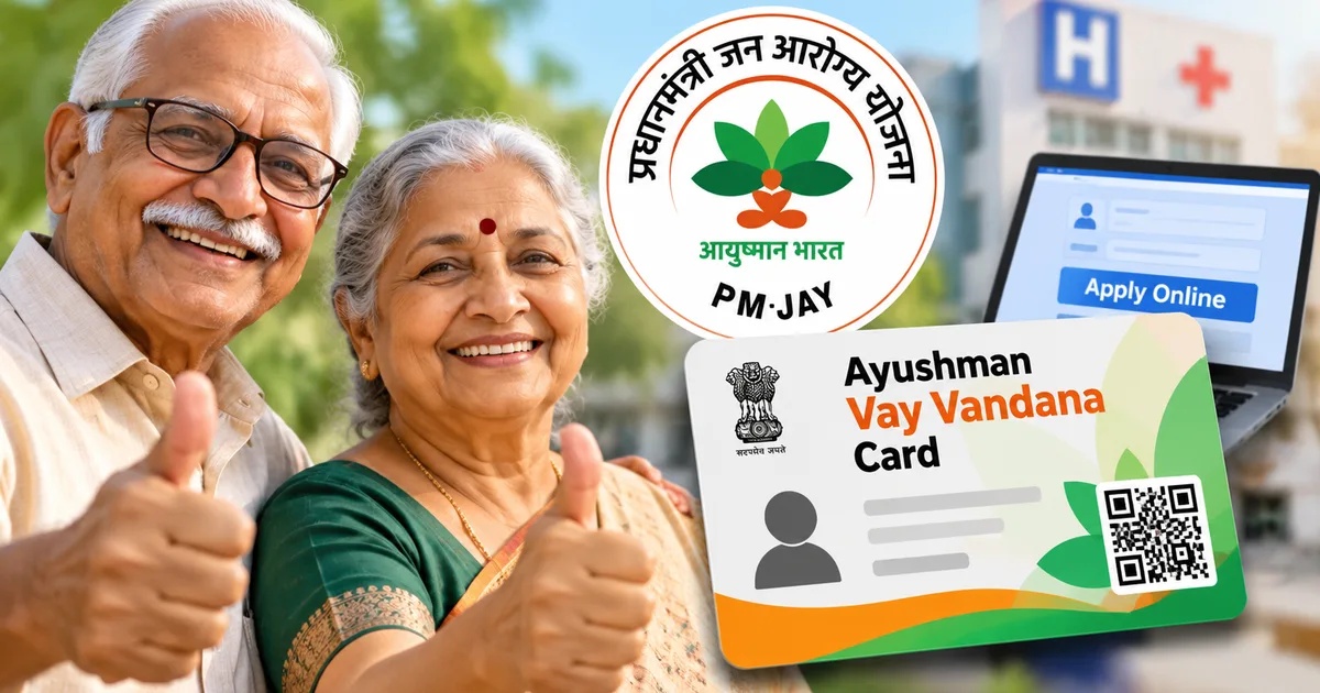 Ayushman Vay Vandana Card application process on mobile phone for senior citizens