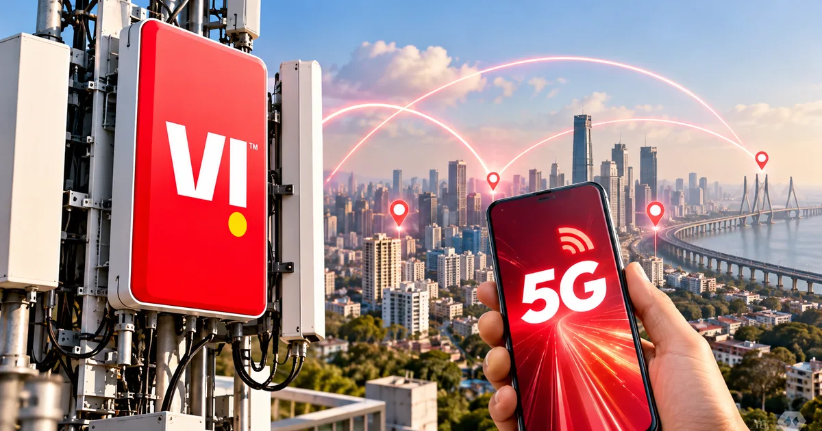 Vodafone Idea Vi 5G India Rollout 2026 network tower and smartphone