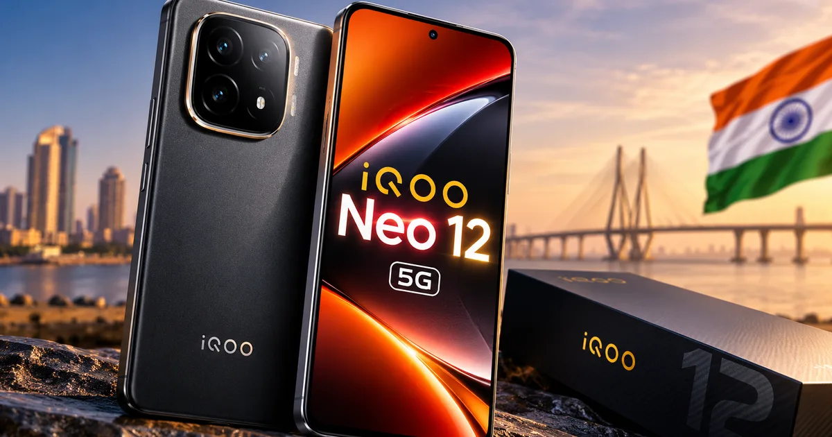iQOO Neo 12 5G smartphone design and camera module teaser