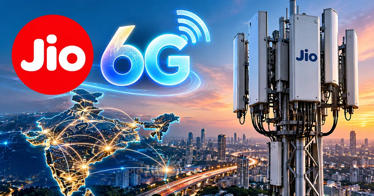 Reliance Jio pre-6G stack and Giga MIMO radio hardware displayed at IMC 2026