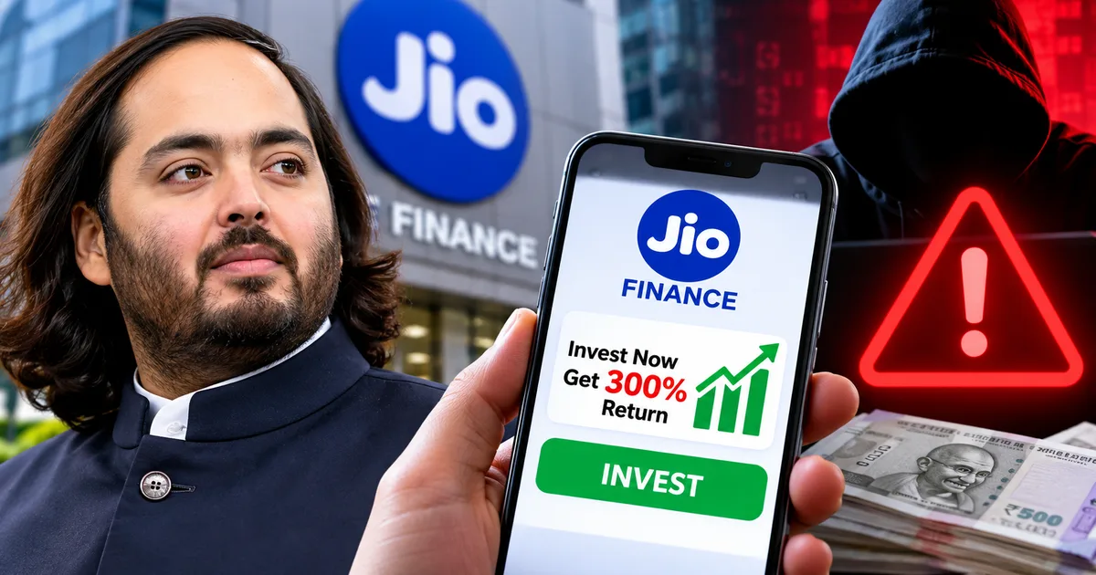 Fake Anant Ambani Jio Finance Guaranteed Returns Telegram Investment Scam 2026