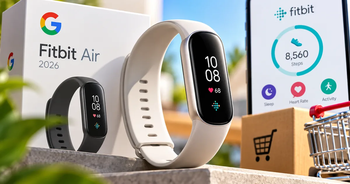 Google Fitbit Air 2026 screenless fitness tracker pre-order guide for India
