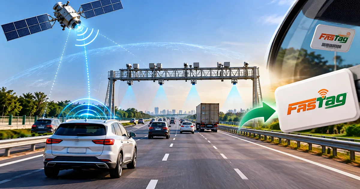 NHAI GNSS satellite toll system barrier-free highway corridor in India