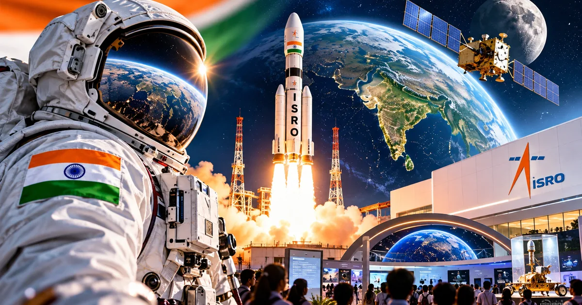ISRO rocket launch during World Space Week 2026 in India