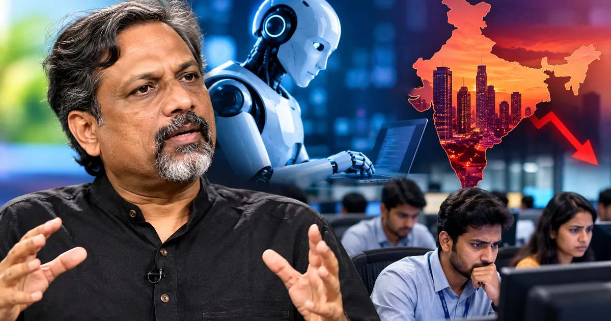 Zoho founder Sridhar Vembu discussing AI warning and Indian IT sector jobs