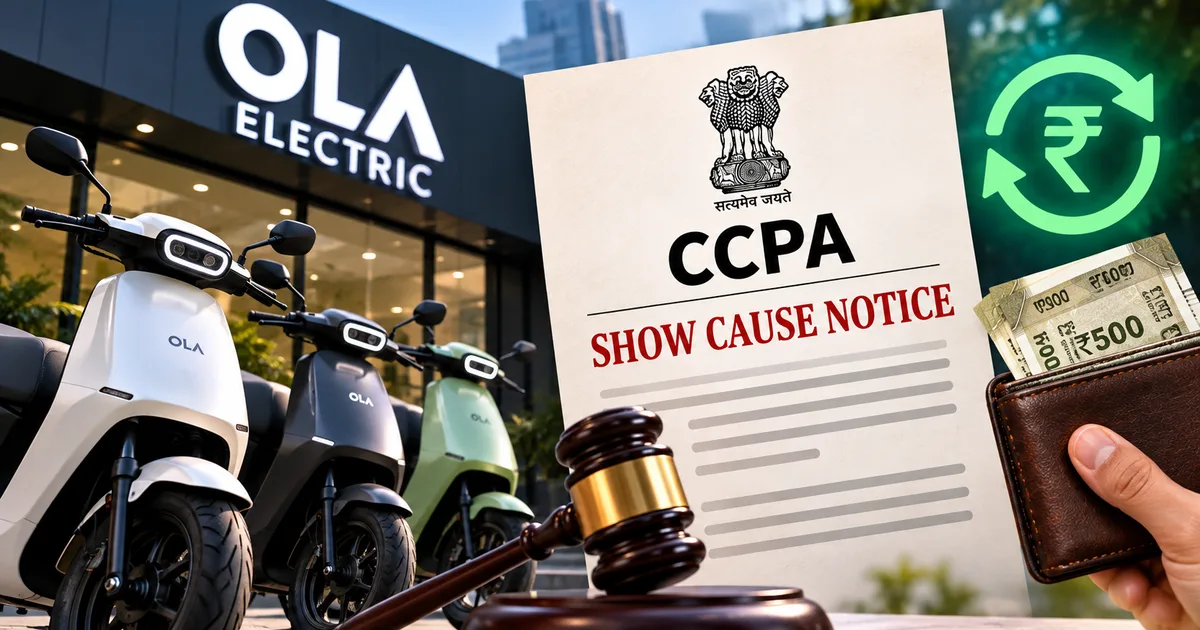 Ola Electric scooter CCPA show cause notice consumer rights 2026
