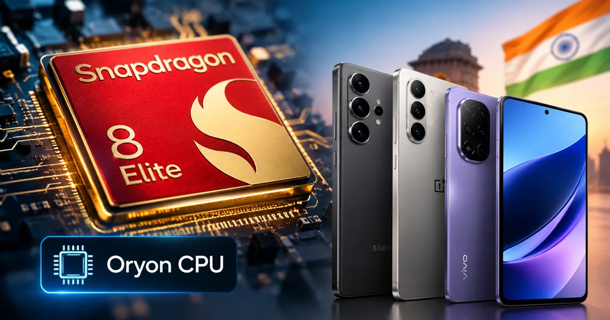 Qualcomm Snapdragon 8 Elite mobile processor chip with custom Oryon CPU