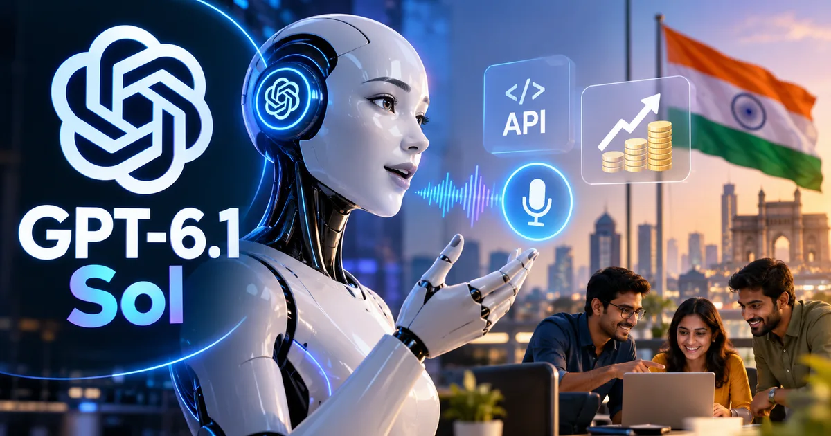 OpenAI GPT-6.1 Sol model launch at DevDay 2026 showing API pricing and voice capabilities impact on Indian startups