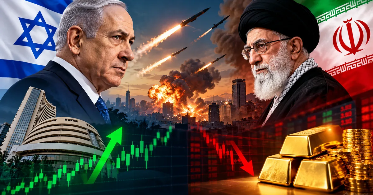 Israel-Iran conflict 2026 impact on Sensex Nifty and gold prices in India