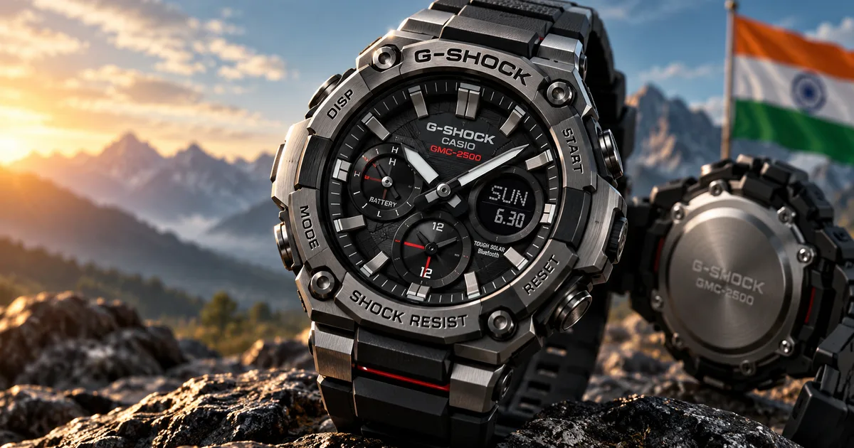 Casio G-Shock GMC-2500 stainless steel analog watch launched in India